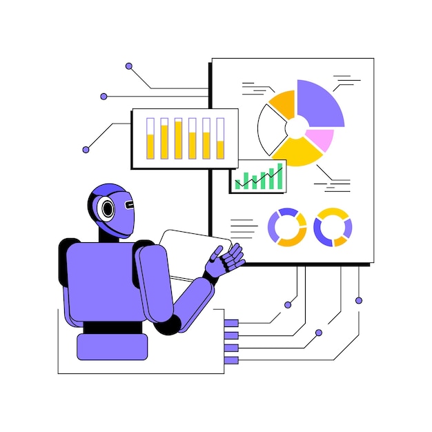 AIEnhanced Compliance and Regulatory Reporting abstract concept vector illustratie