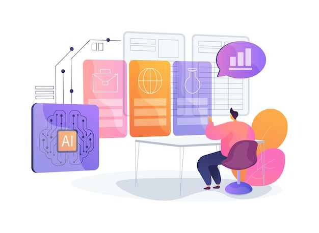 aienhanced curriculum development abstract concept vector illustration education optimize curriculum