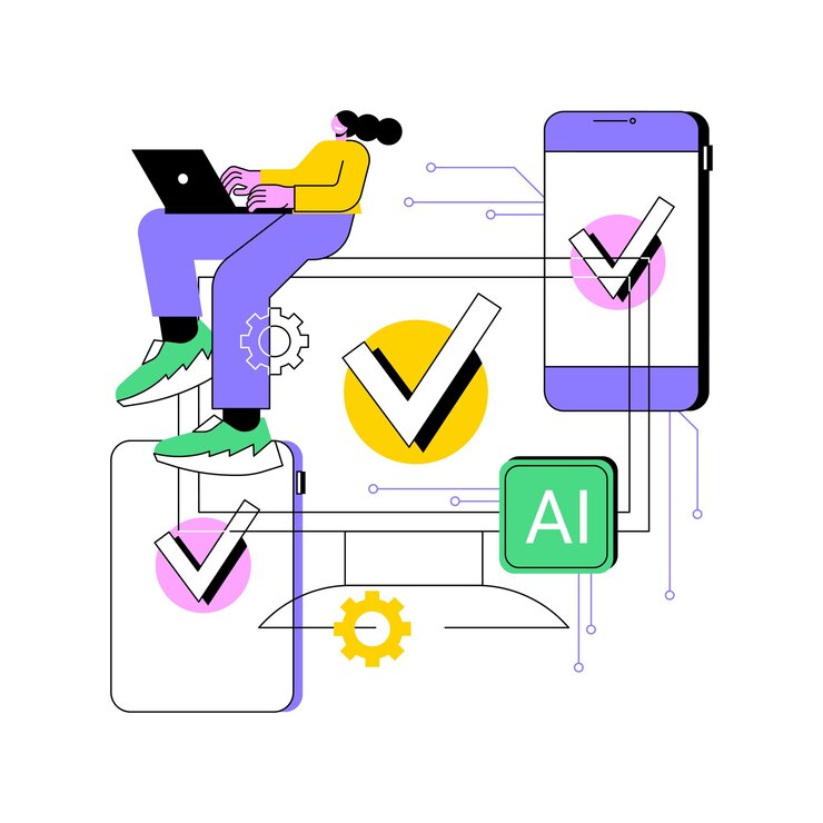 Vector aiensured multichannel customer engagement abstract concept vector illustration customer service