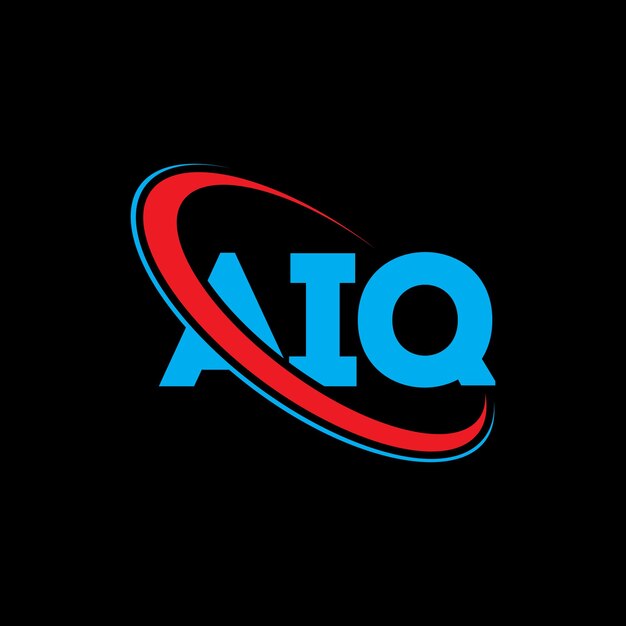 Vettore logo aiq lettera aiq lettera logo design iniziali logo aiq collegato con cerchio e maiuscolo monogramma logo tipografia aiq per il business tecnologico e il marchio immobiliare
