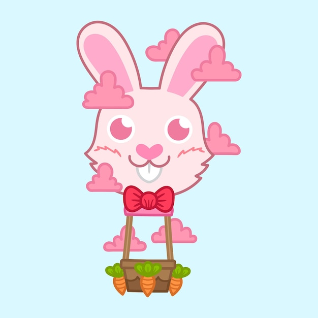 Air ballon cute bunny theme