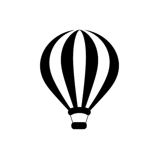 Vector air balloon icon simple vector illustration