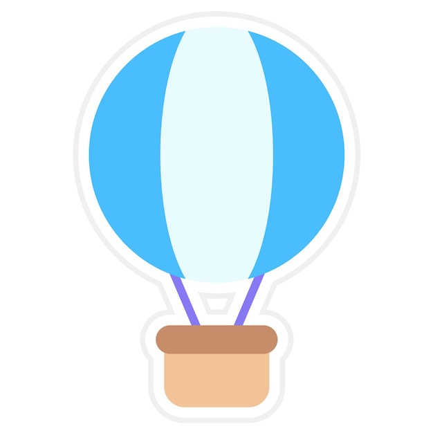 Vector air balloon icon vector image can be used for aviation