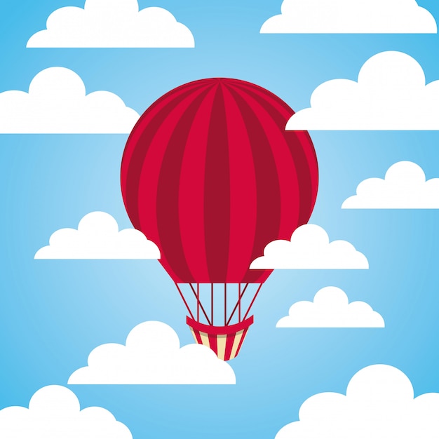 Air balloon icon