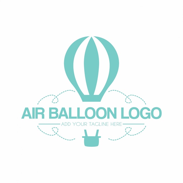 Vector air balloon logo