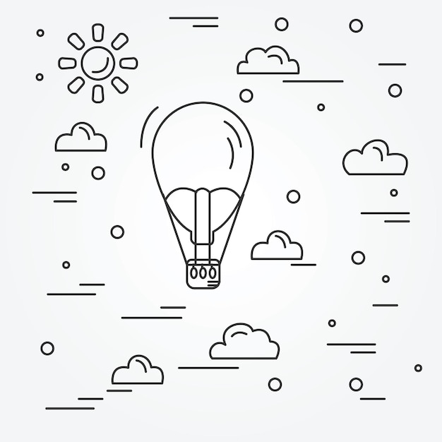 Air balloon Vector