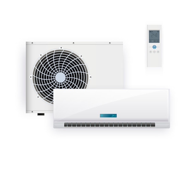 Air conditioner isolated illustration