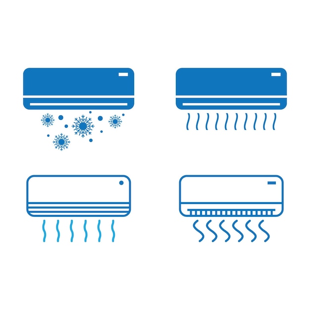 벡터 에어컨 로고 아이콘