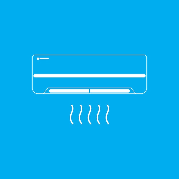 エアコンのロゴとベクターテンプレート