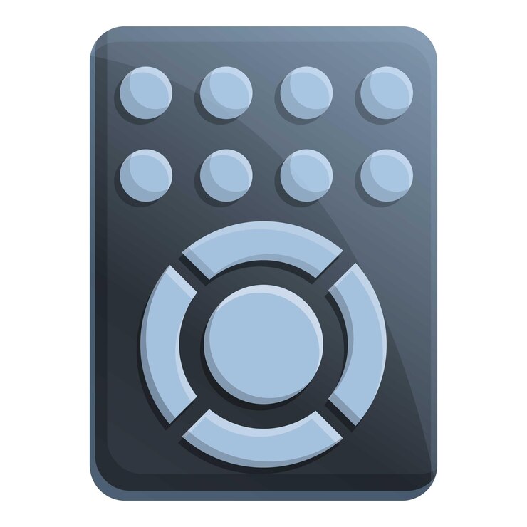 Vector air conditioner remote control icon cartoon of air conditioner remote control vector icon for web design isolated on white background