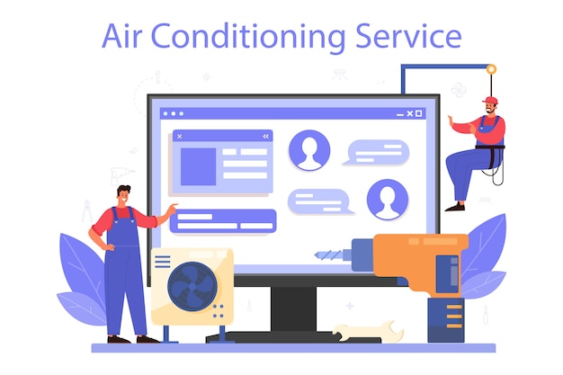 Air conditioner repair and instalation service online service or platform.