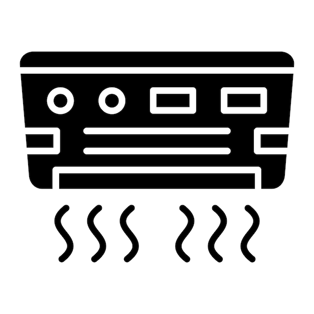 Air Conditioner Vector Illustration Style