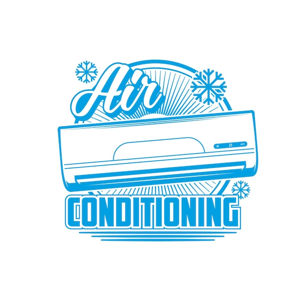 Air conditioning icon, conditioners and split systems