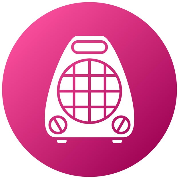 Vector air heater icon style