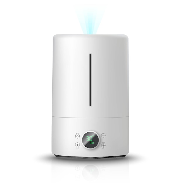 Vector air humidifier,  on white background illustration icon. air cleaning and humidifying  devise for the house.