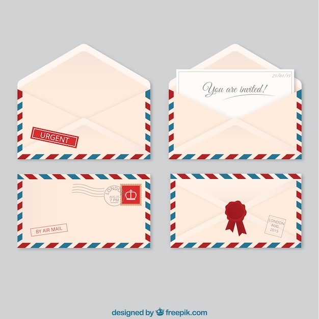 Air mail envelopes