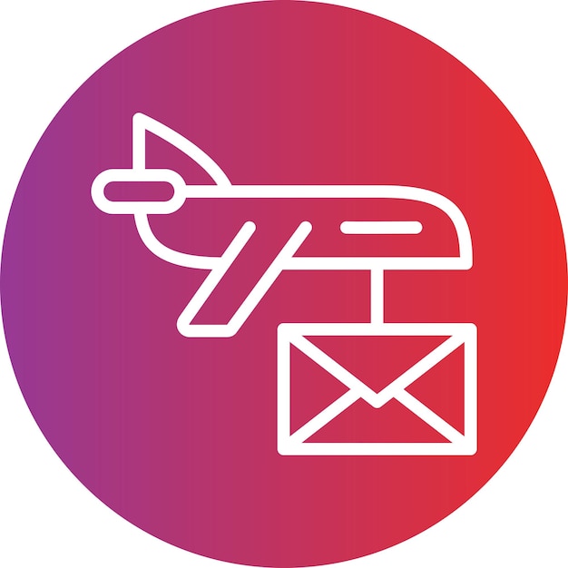 Vector air mail icon style