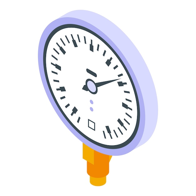 Icona del manometro dell'aria icona vettoriale isometrica del manometro dell'aria per il web design isolato su sfondo bianco