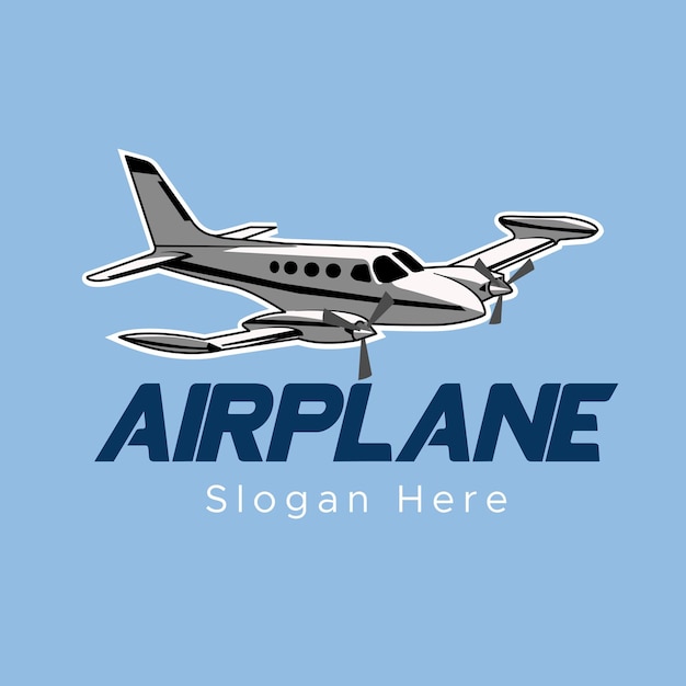 Air plane company logo template vector design