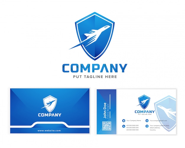 Air plane logo template for company