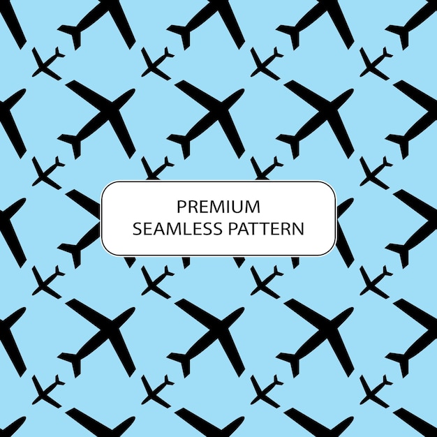 Air plane seamless pattern abstract premium vector design