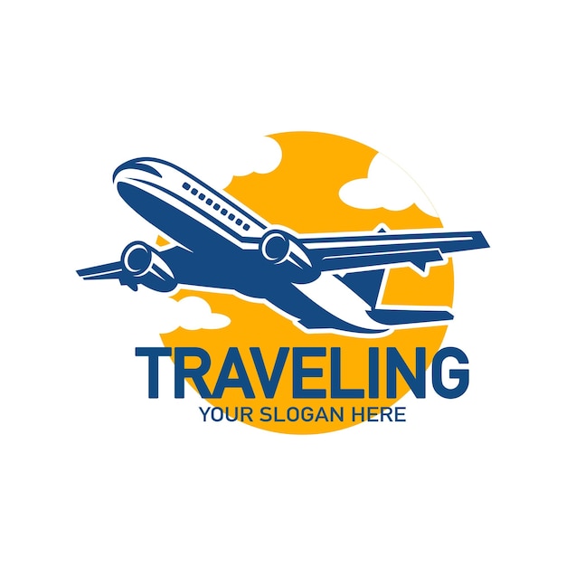 Air plane traveling logo