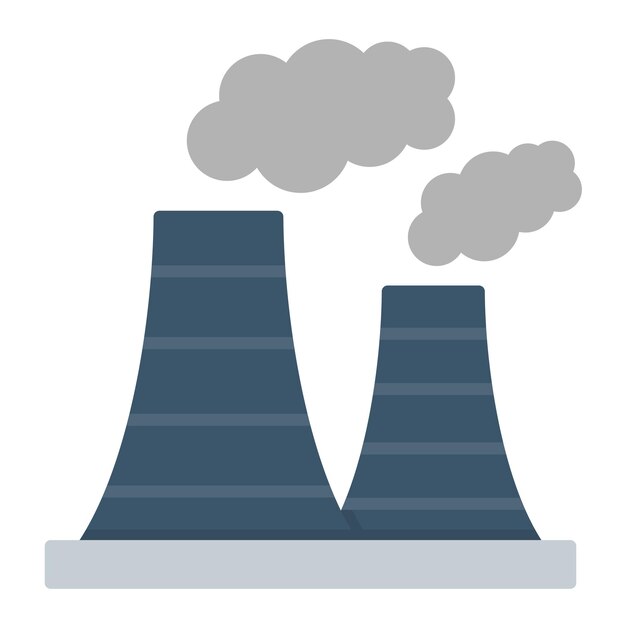 Air Pollution Flat Illustration