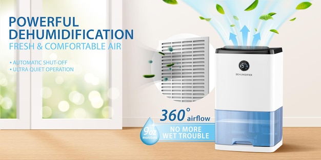 Air purify dehumidifier ad template