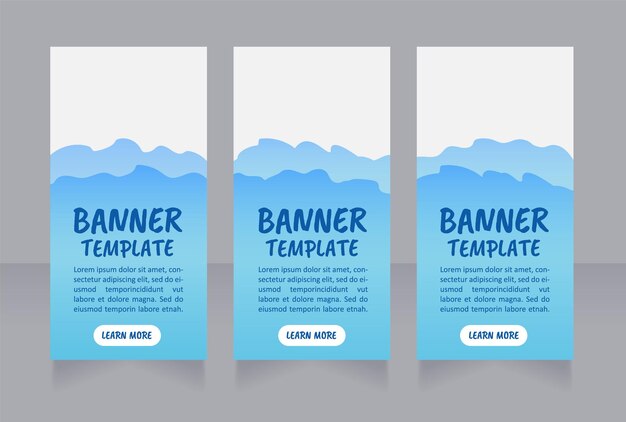 Air space exploring web banner design template