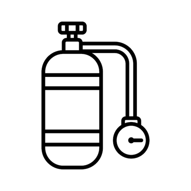 air tank icon vector design template in white background