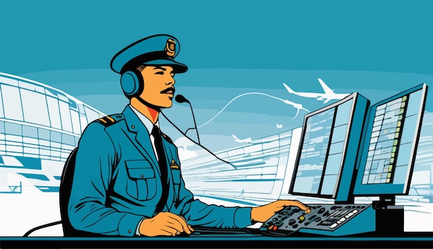 An air traffic controller