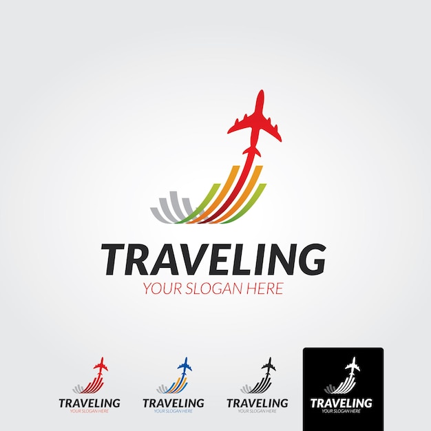 Air travel logo template  vector