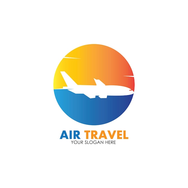 Air Travel logo vector icon design template-vector