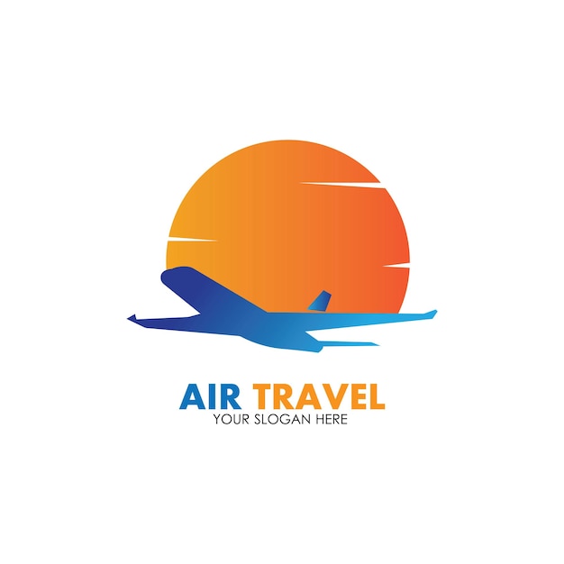 Vector air travel logo vector icon design template-vector