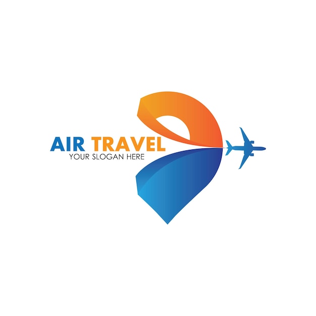 Air Travel logo vector icon design template-vector