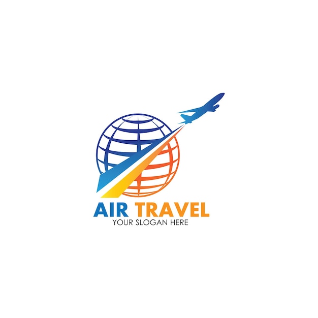 Air Travel logo vector icon design template-vector