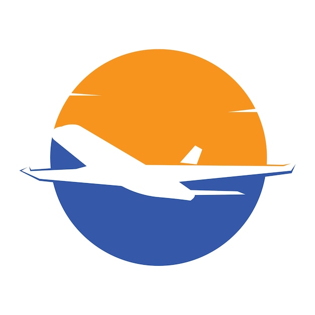 Vector air travel logo vector icon design templatevector