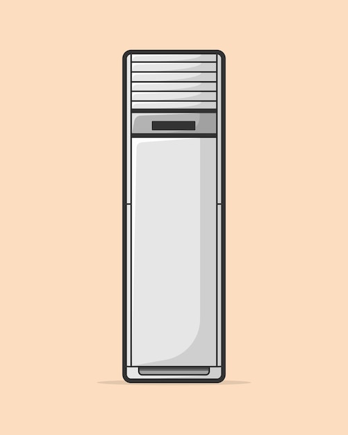 Airconditioner gemonteerde vectorillustratie