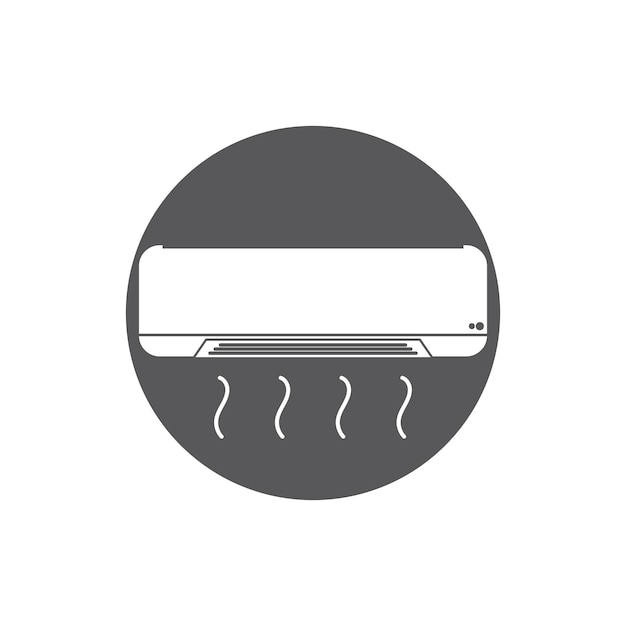 Airconditioner logo en vector sjabloon