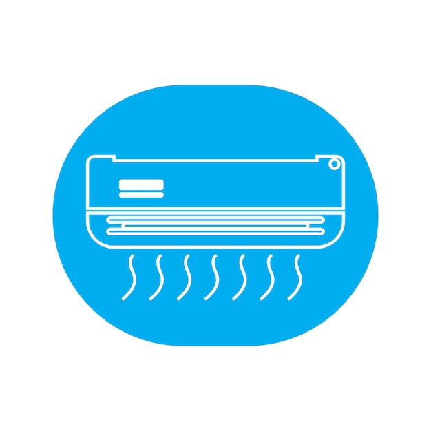 Airconditioner logo en vector sjabloon