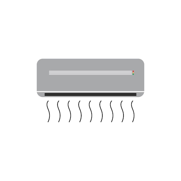 Airconditioner logo en vector sjabloon