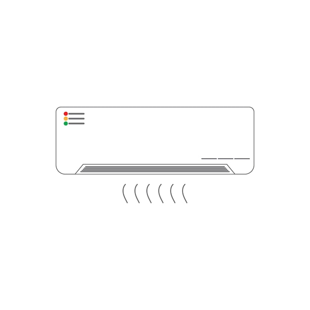 Airconditioner logo en vector sjabloon