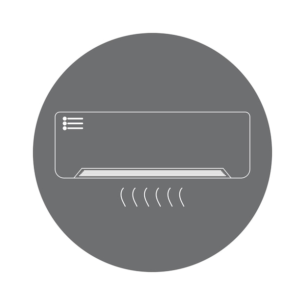Airconditioner logo en vector sjabloon