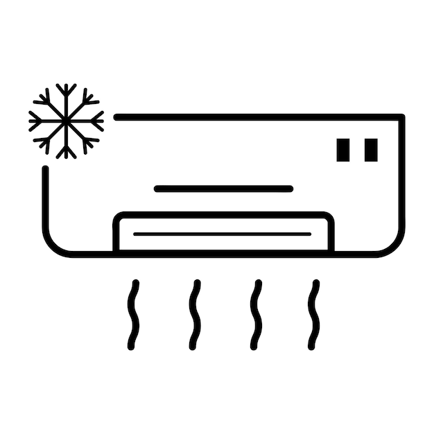 airconditioning icoon vector illustratie ontwerp sjabloon