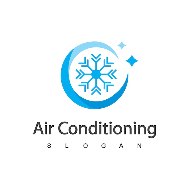 Airconditioning Logo HVAC Logo Concept