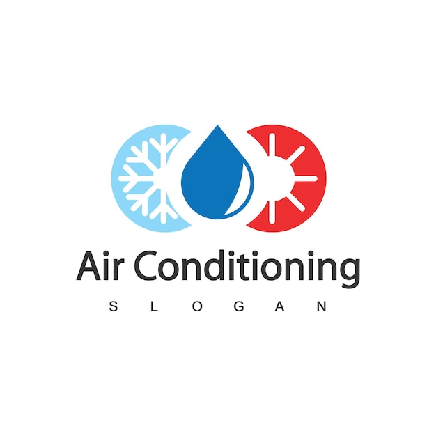 Airconditioning Logo HVAC Logo Concept