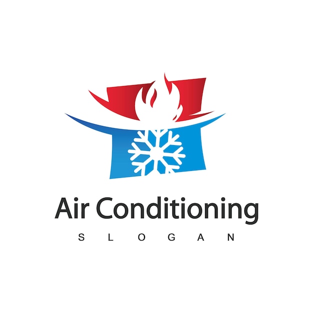 Airconditioning Logo HVAC Logo Concept