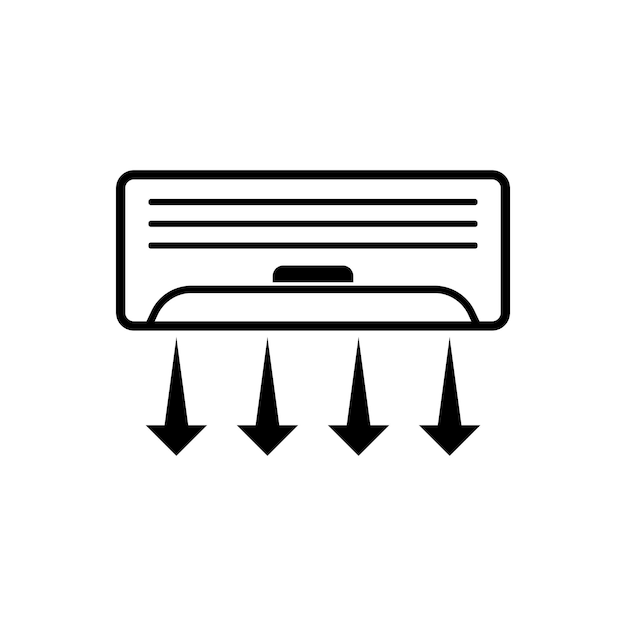Airconditioning logo illustratie geïsoleerde vector teken symbool