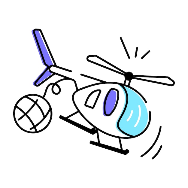 ベクトル aircraft doodle icon