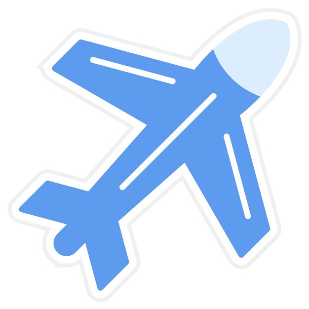 Vettore immagine vettoriale dell'icona dell'aereo può essere utilizzata per l'aviazione